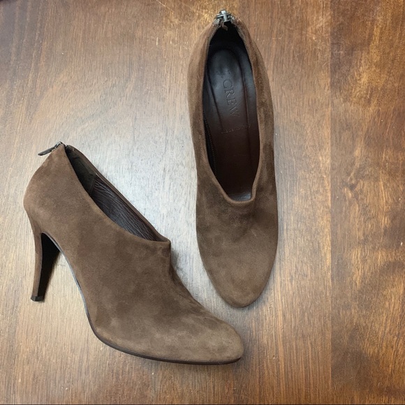 J. Crew Shoes - J Crew Brown Bronson Suede  Booties